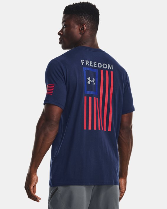 Men's UA Freedom Flag T-Shirt, Blue, pdpMainDesktop image number 1